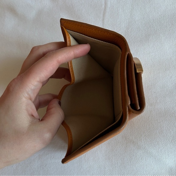 See by Chloe Lizzie tan & gold compact  wallet - Picture 5 of 7